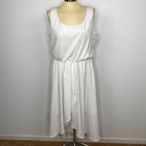 MSK Dresses & Skirts - MSK Soft White High Low Hem Dress
